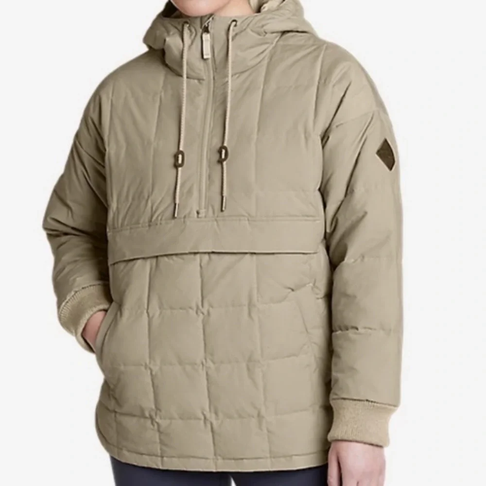 EDDIE BAUER WOMEN’S SIZE MEDIUM EARLY WINTER ANORAK IN STONE - Picture 6 of 15